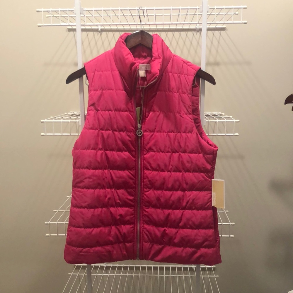 NWT Michael Kors Pink Vest size S